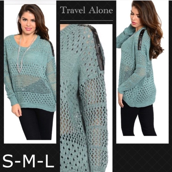 Super gorgeous High low mesh sweater - Picture 2 of 3